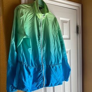 Lauren color blend ombré lightweight jacket